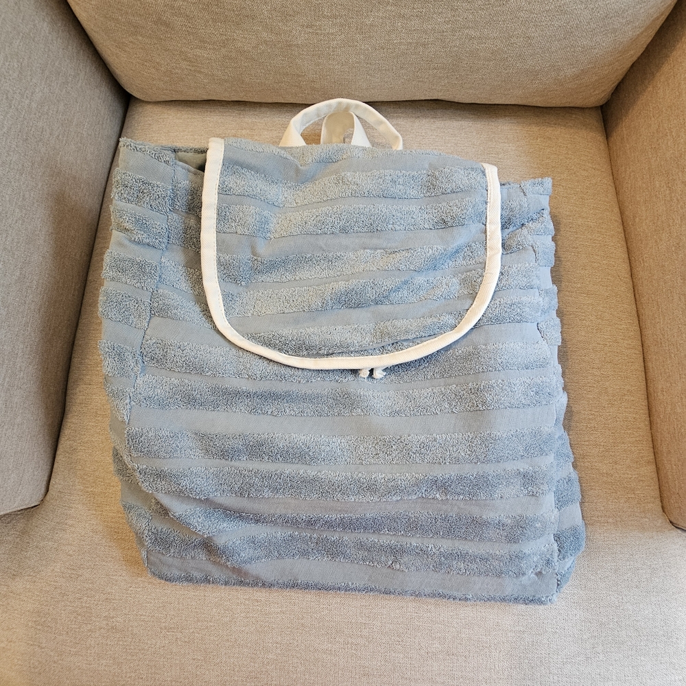 NWOT Lu & Elle Vacay Everyday Terry Backpack- Blue